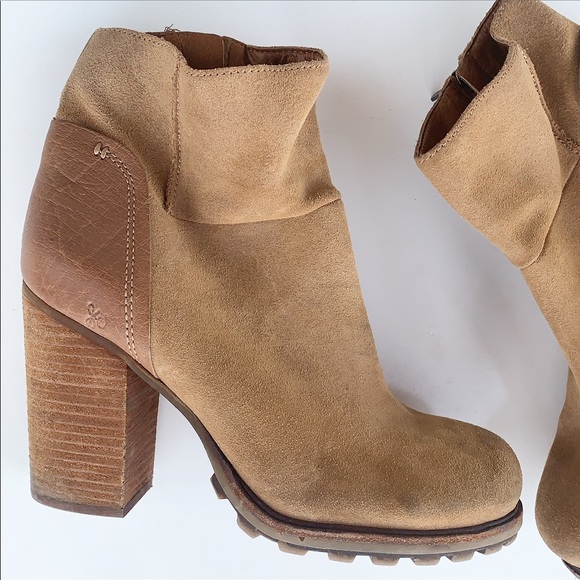 Sam Edelman Franklin Suede Chunky Heel Boots - Picture 4 of 8